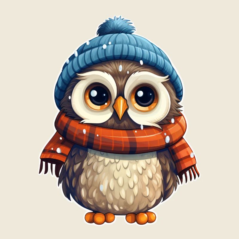 Winter Cute Owl