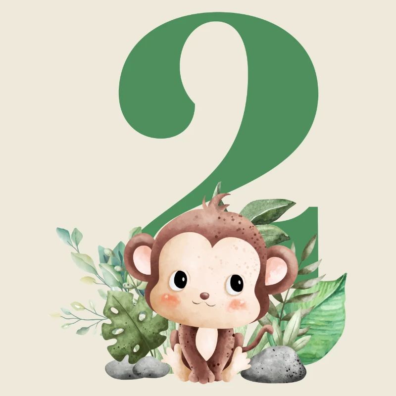 2e anniversaire singe safari
