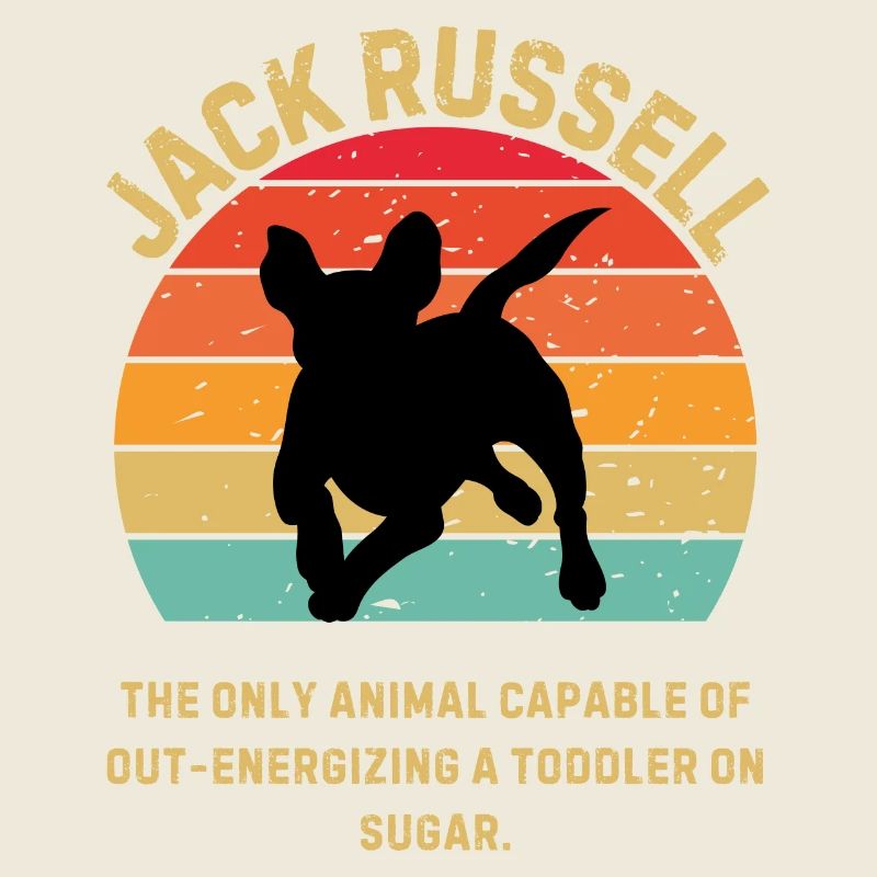 Jack Russell Retro Sunset