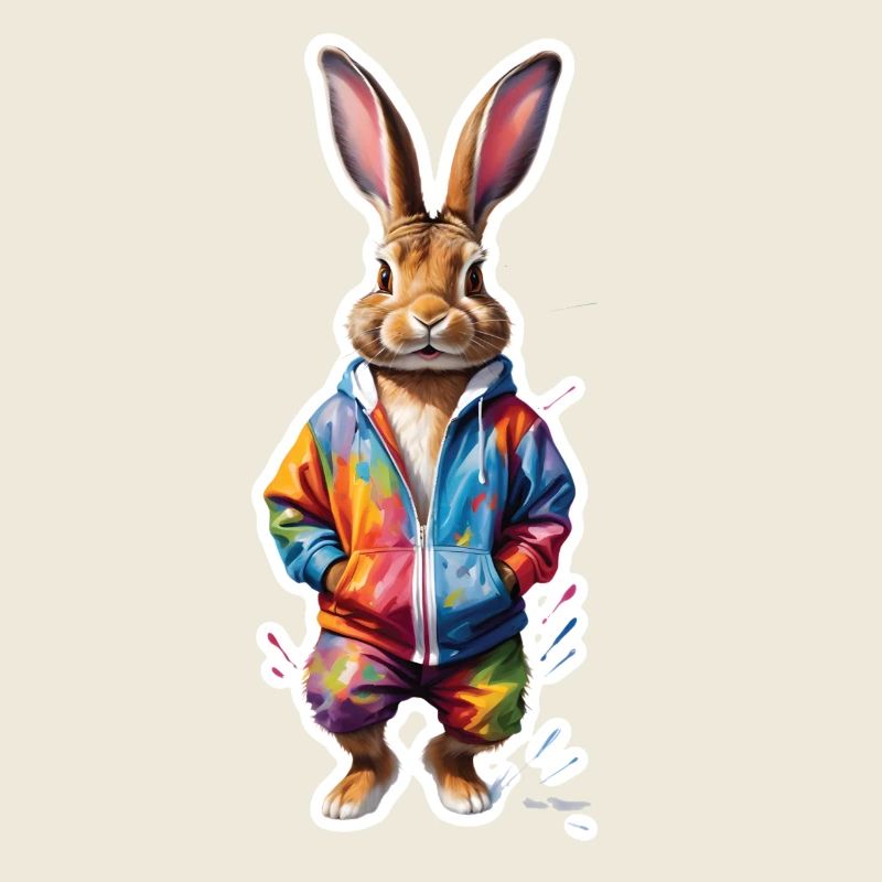 Easter Bunny Colorful, Cute and Cute for Easter