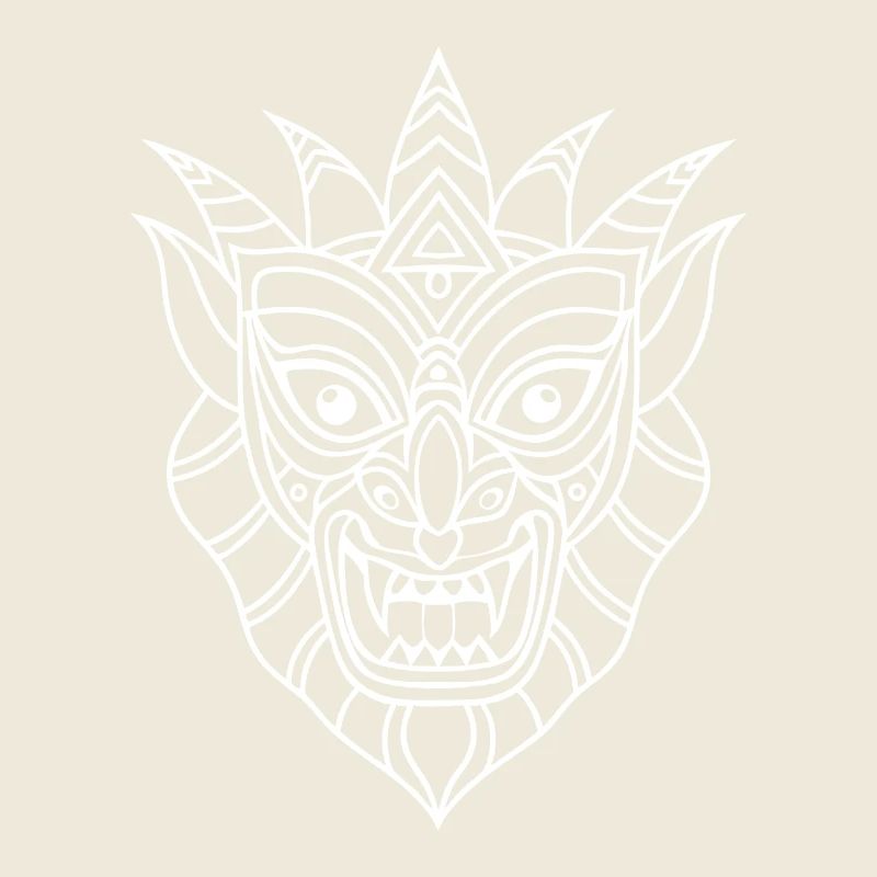 Un masque tribal complexe