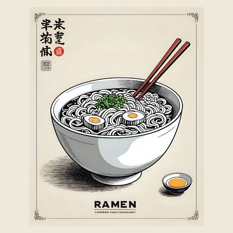 Vintage Ramen Bowl