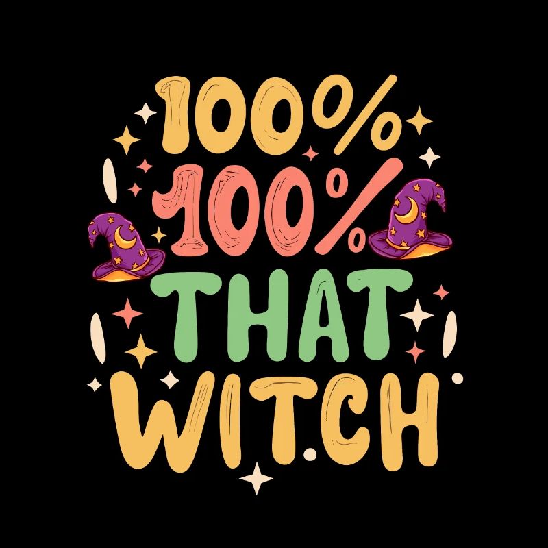 Halloween, kompromisslos 100% diese Hexe