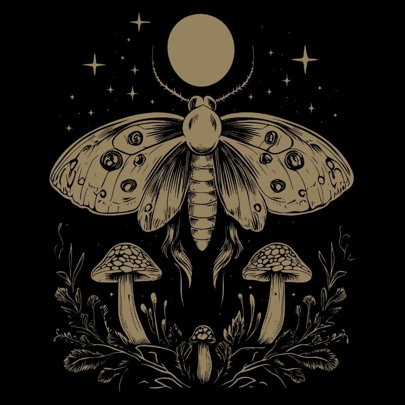 Moth Fairycore Goth Grunge