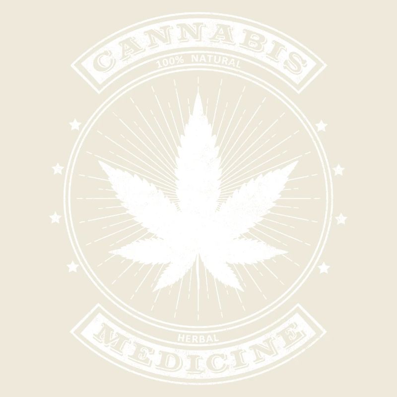 Cannabis Herbal Medicine Emblem