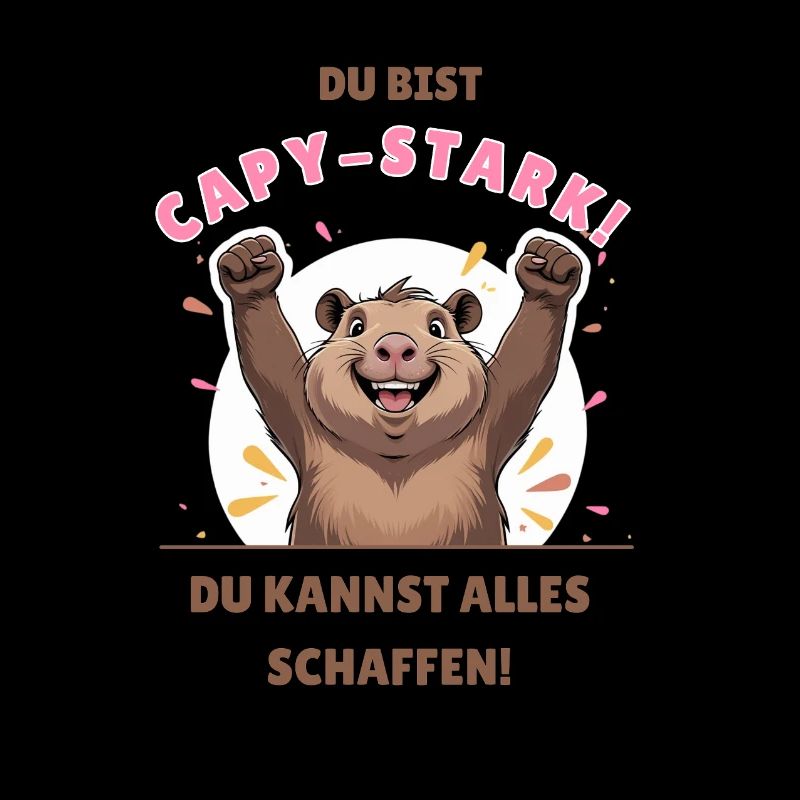 Du bist capybara-stark! Du kannst alles schaffen!