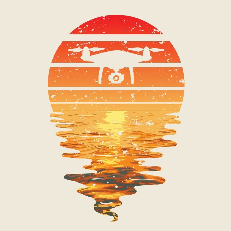 Drone Sunset Rétro