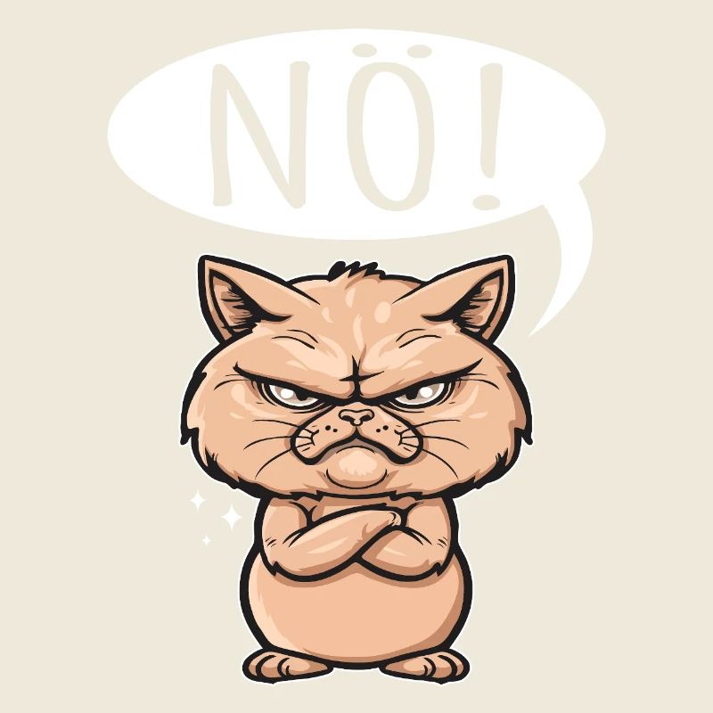 Something like nope - cat says no