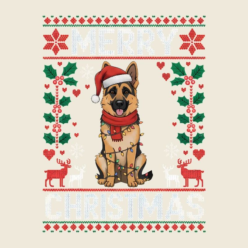 Berger allemand Cadeau de Noël