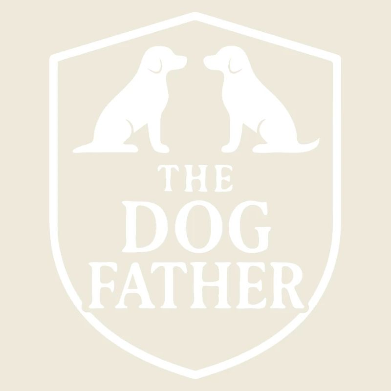 Le design du chien avec le blason du Dog Father