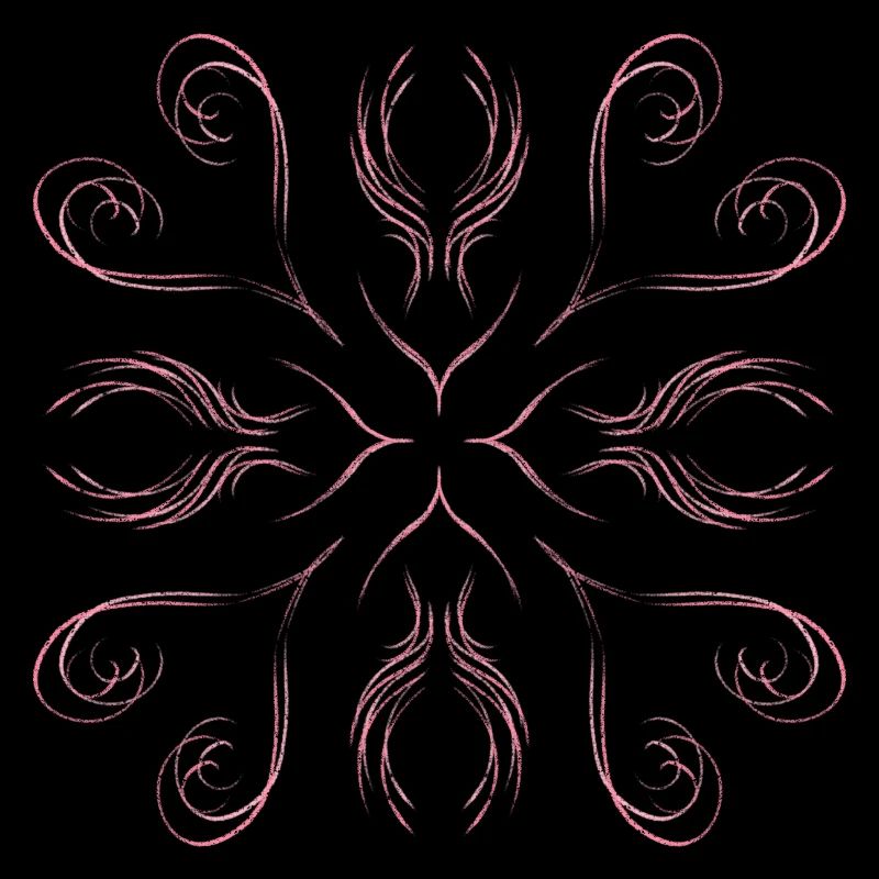 Pink hearts as a pattern