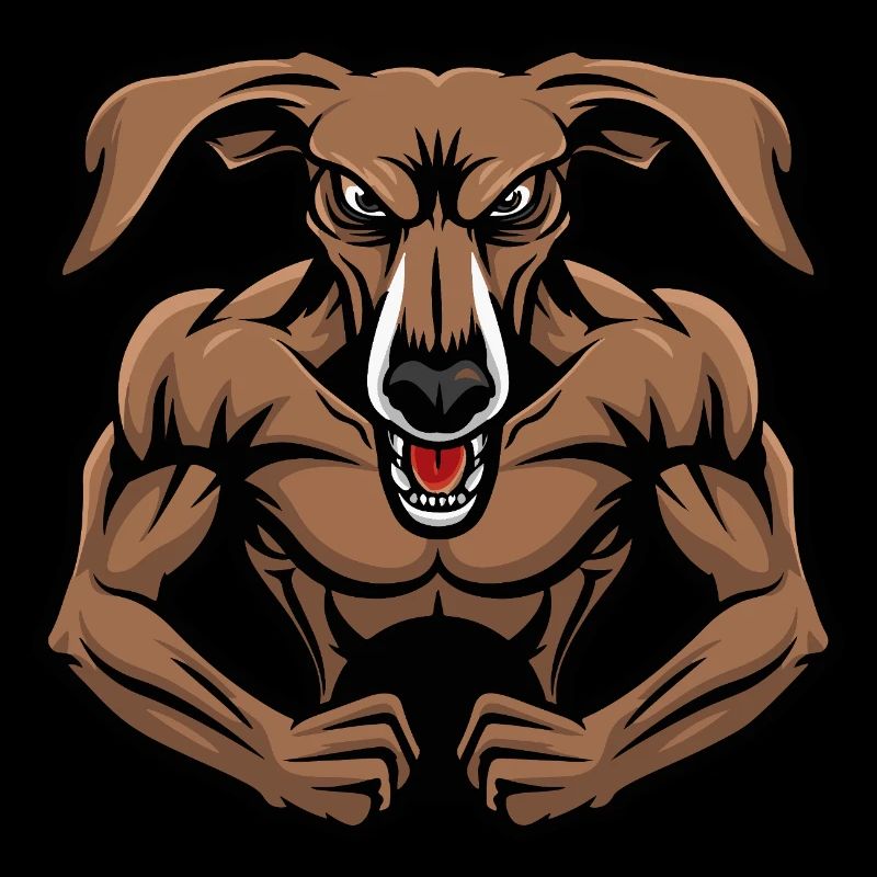 Greyhound Chien Muscles Musculation