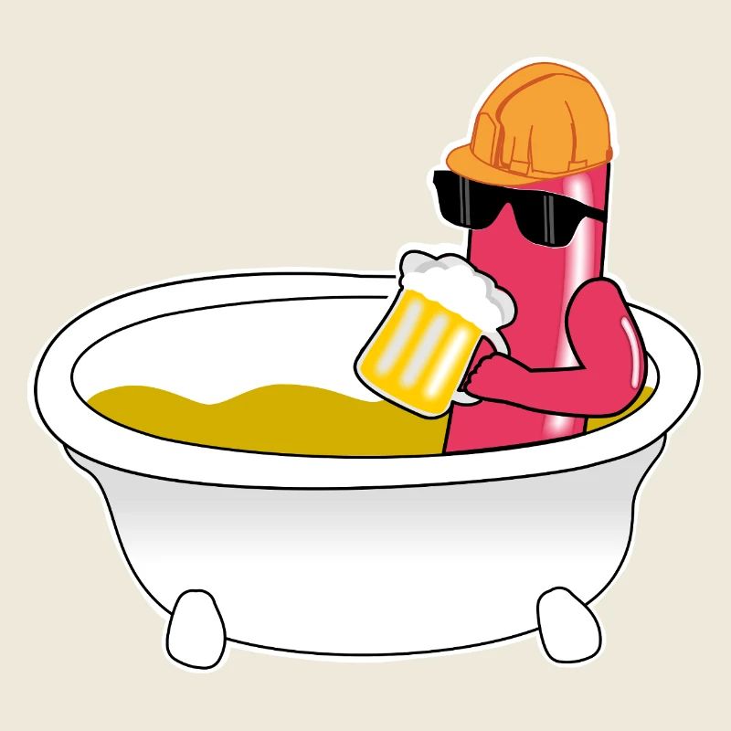 Sausage in a mustard bath