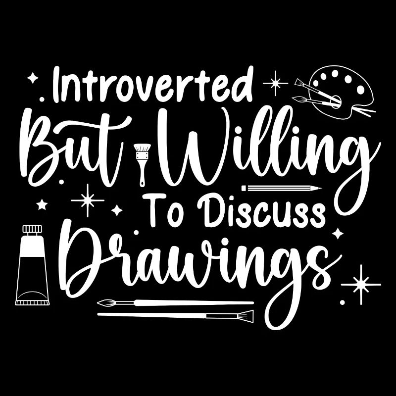 Funny Artist Painter Willing To Discuss Art Gift