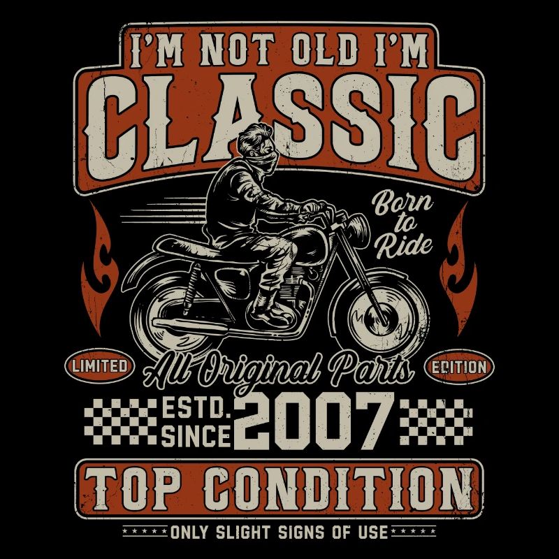 Moto rétro vintage classique 2007