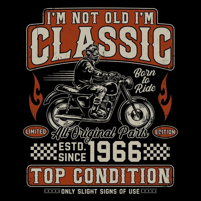 Moto rétro vintage classique de 1966