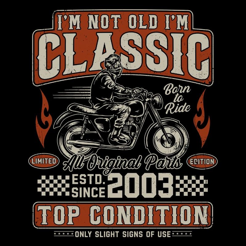 Moto rétro vintage classique 2003