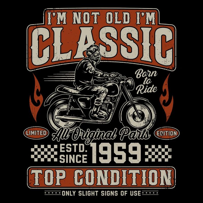 Moto rétro vintage classique de 1959