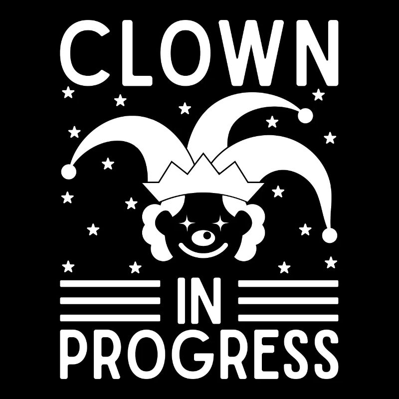 Cirque Graphique Clown En Progrès Artiste De Cirque