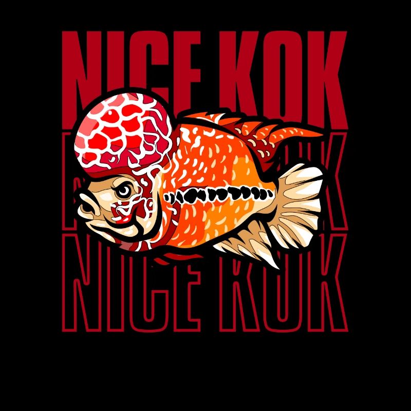Nice Kok Funny Flowerhorn Cichlid Fish Keeper