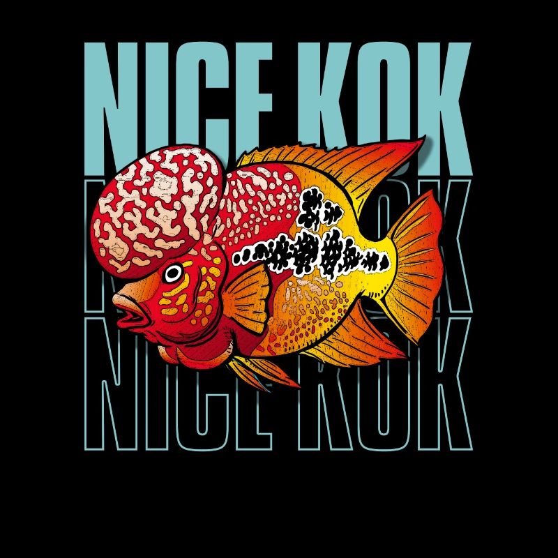 Nice Kok Funny Flowerhorn Cichlid Fish Keeper