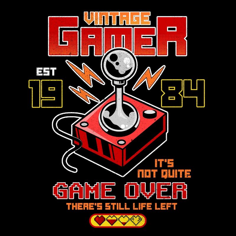 Vintage Gamer seit 1984 Lustige Geburtstagsspiele