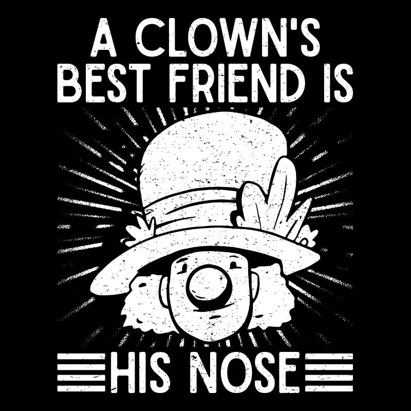 Le meilleur ami du clown graphique de cirque ses cadeaux de nez