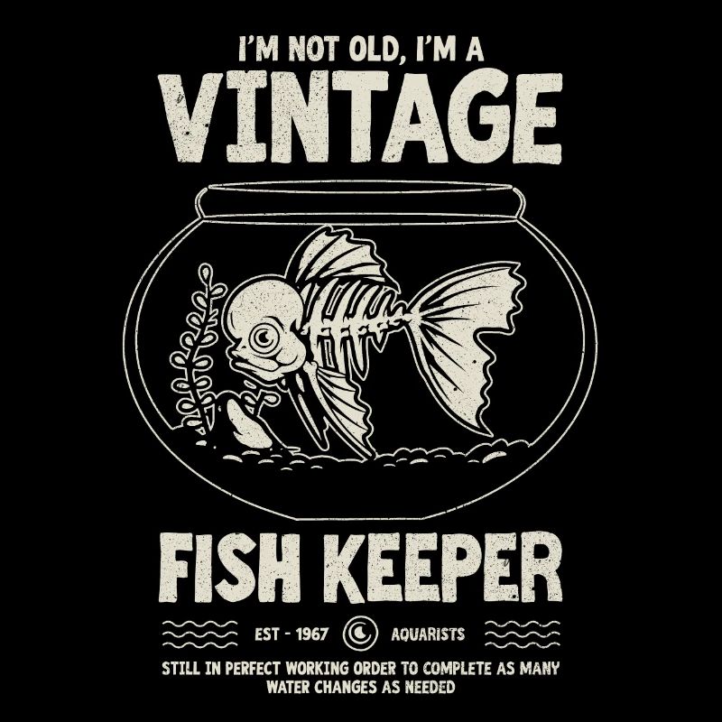 Vintage Fish Keeper Poisson Tropical Anniversaire 1967