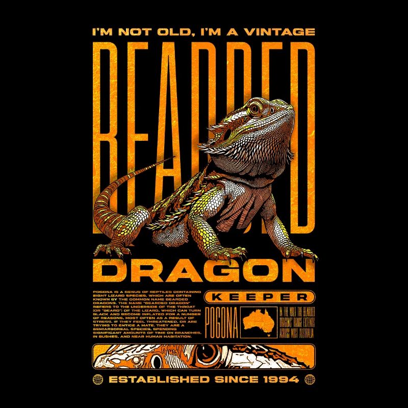 Bartagame Reptilienhüter Geburtstag Geboren 1994