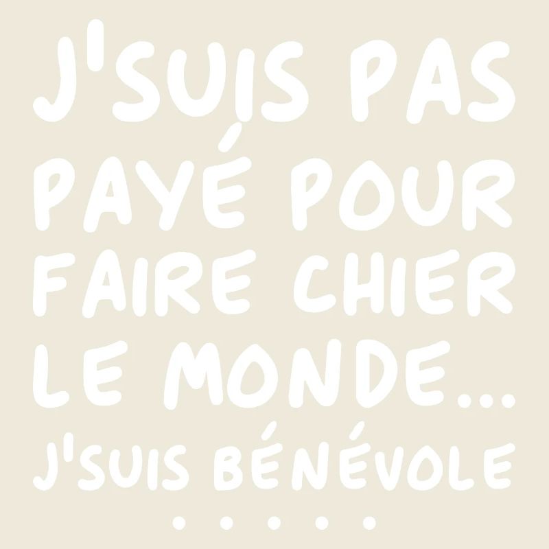 Humour Cadeau Engagé en tant que Bénévole