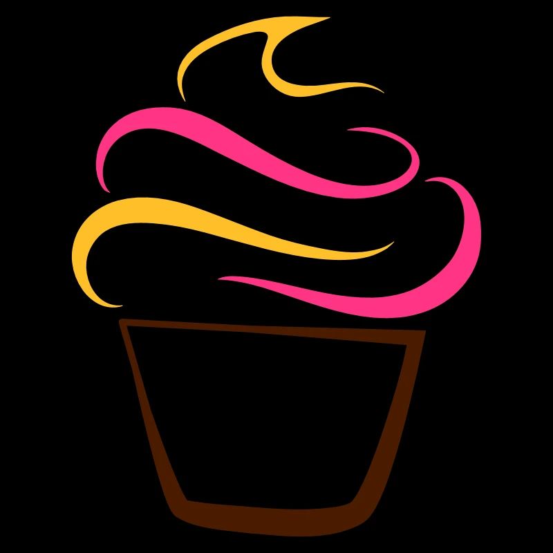 Cupcake Federzeichnung