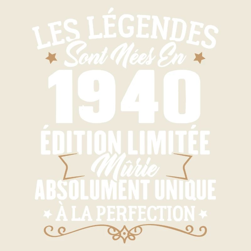 Cadeau d'anniversaire légendes sont nées en 1940
