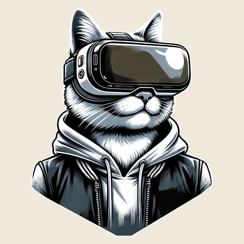 Katze VR-Brille Virtual Reality