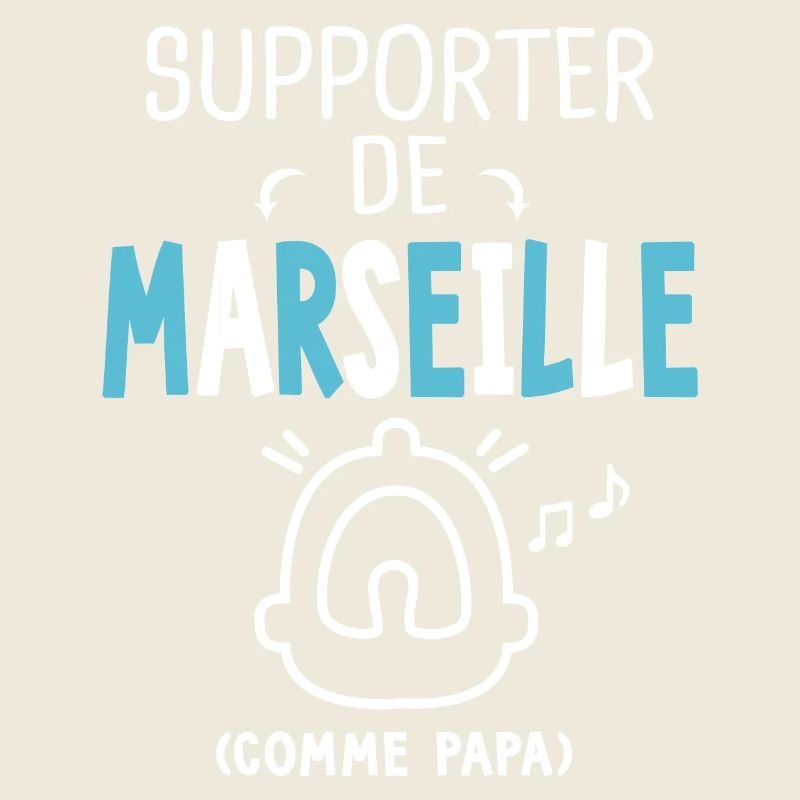 bébé supporter de Marseille comme papa