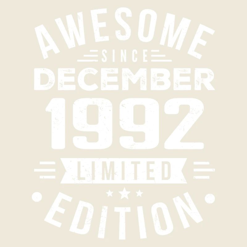 Birthday Gift born in December 1992