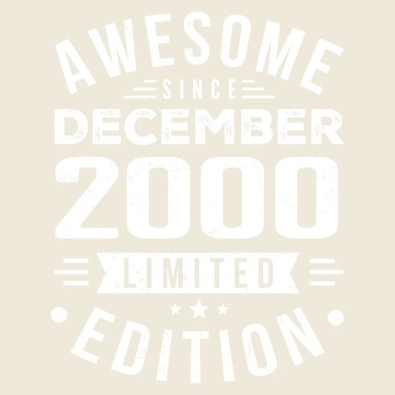 Geburtstagsgeschenk geboren im Dezember 2000