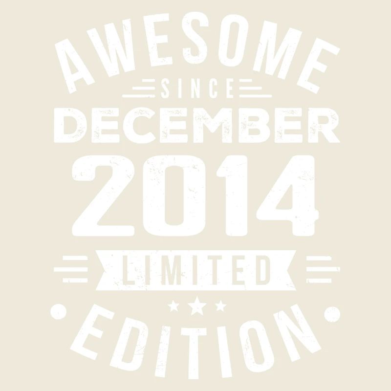 Geburtstagsgeschenk geboren im Dezember 2014