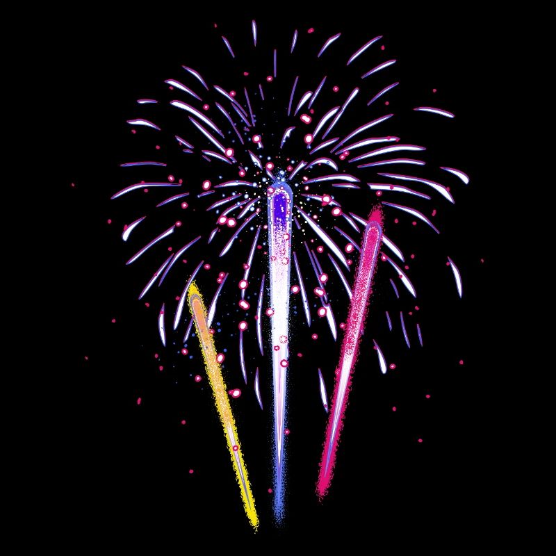 Buntes Feuerwerk – Farbexplosion für Silvester