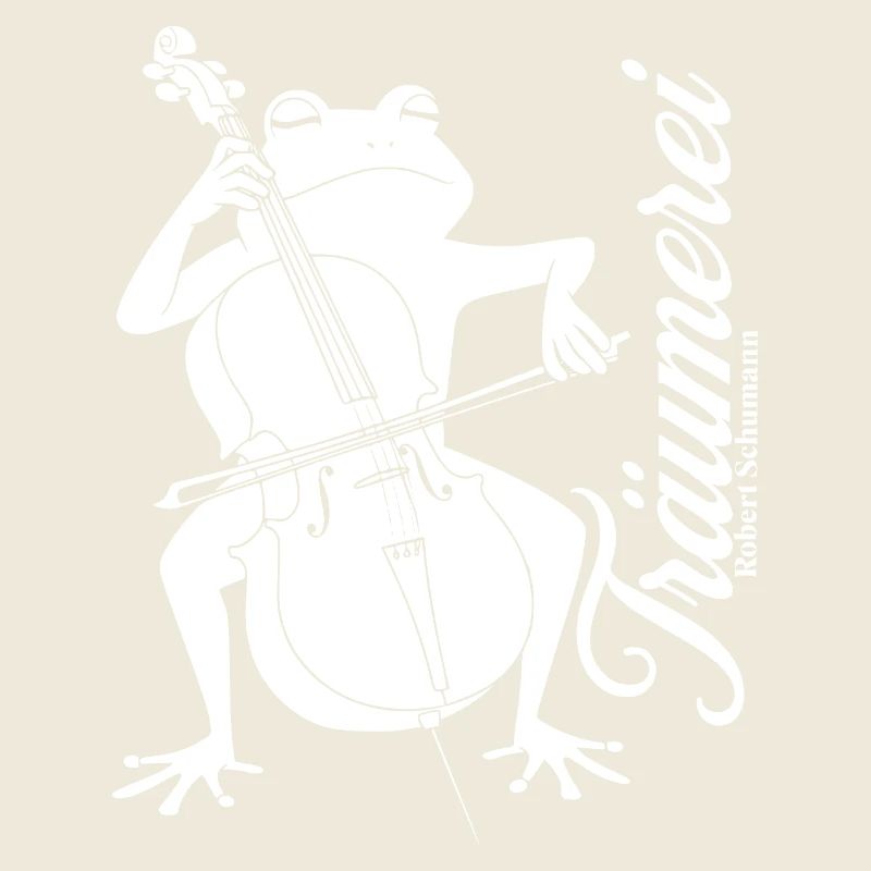 Frosch spielt Cello Träumerei