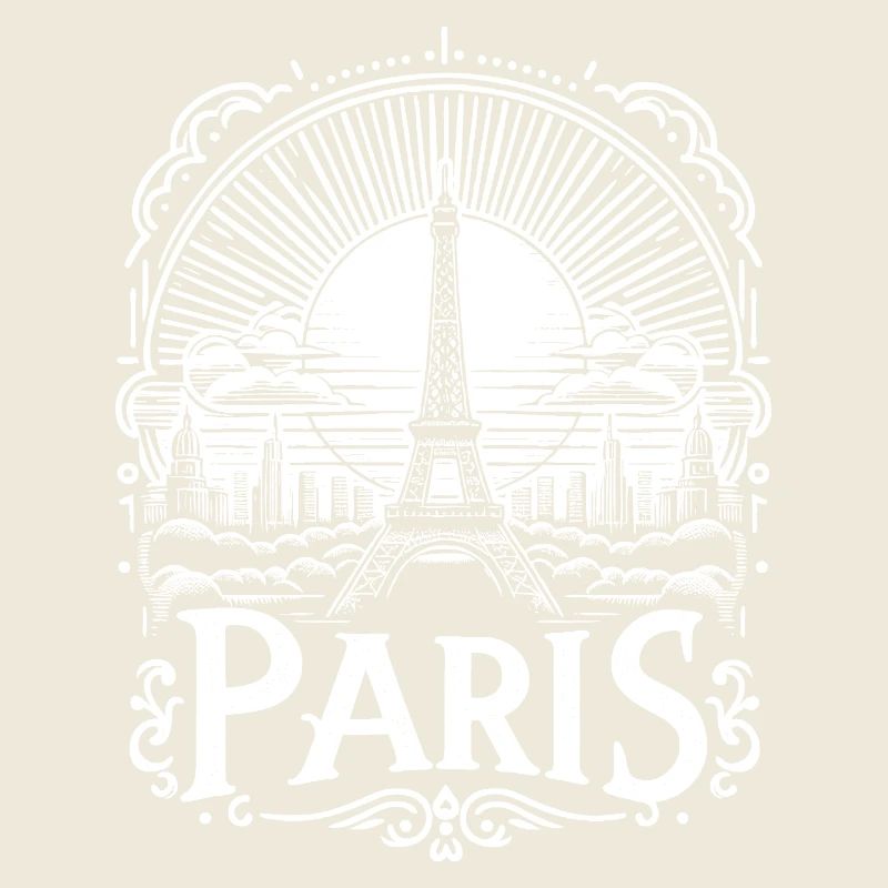 Paris Shirt Design mit Eiffelturm - la tour eiffel