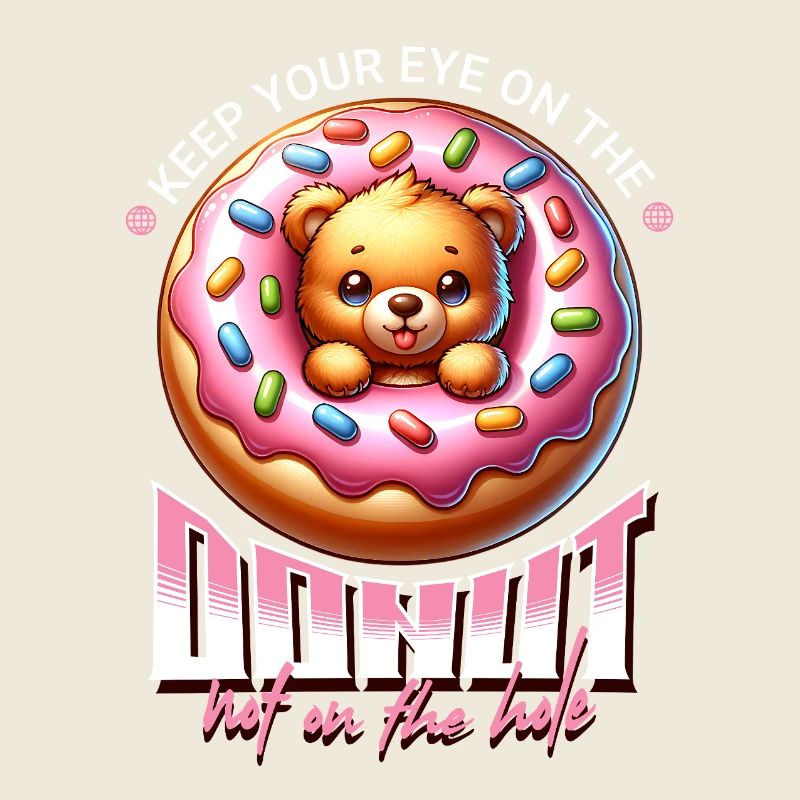 Motif d’ours donuts avec glaçage