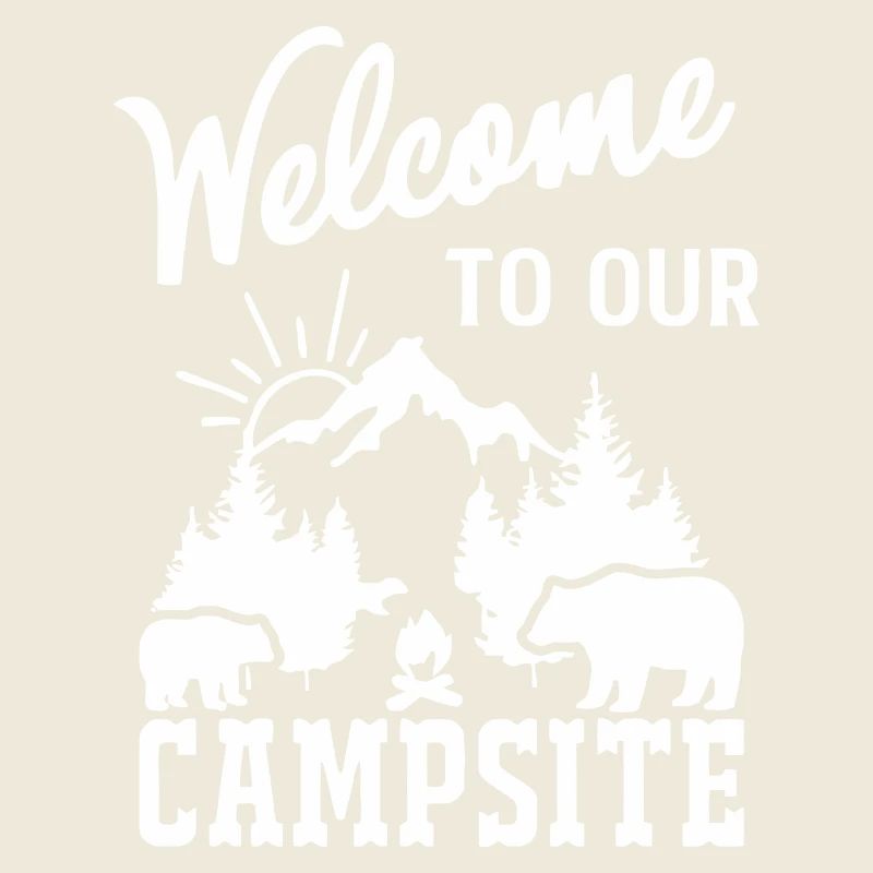 Scène de feu de camp dans la nature de la montagne