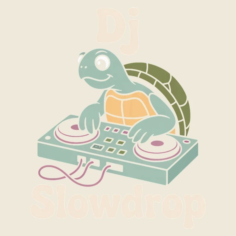 DJ Slowdrop Turtle à la cabine du DJ