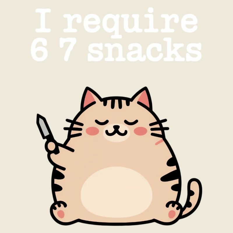 6-7 Internet Meme 6 7 Snack Cat