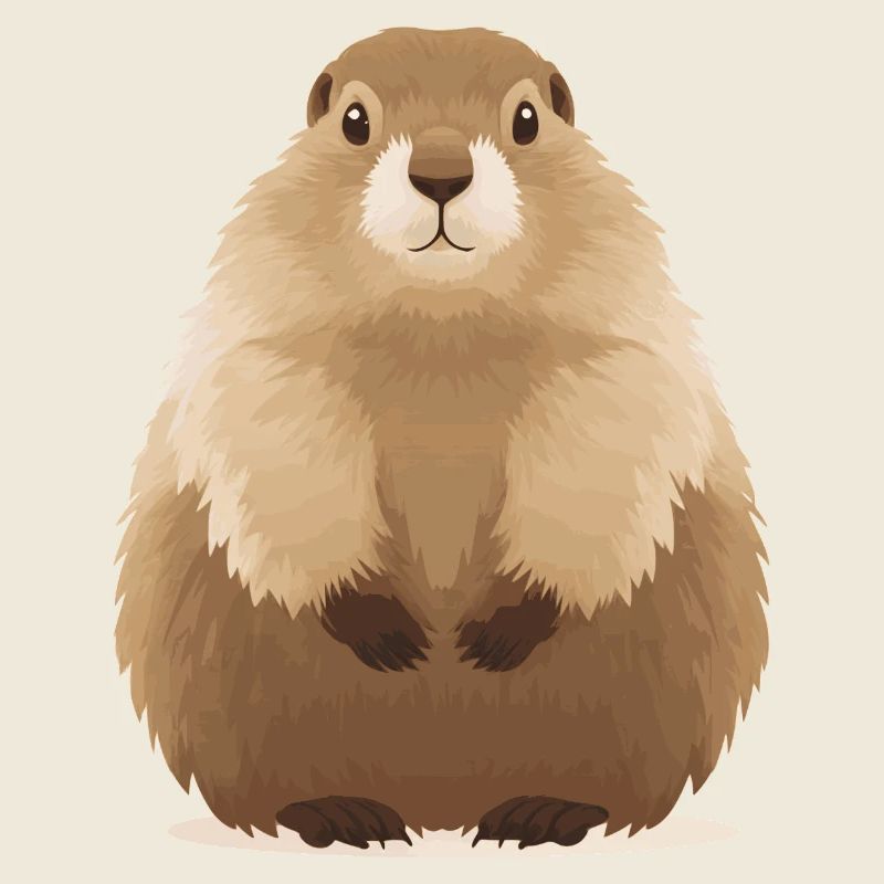 süßes knuffiges Murmeltier