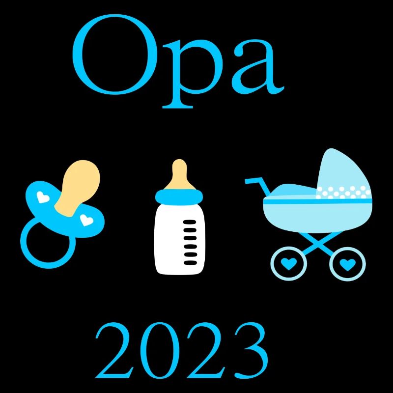 Opa 2023 Geburt Junge Vorlage personalisierbar