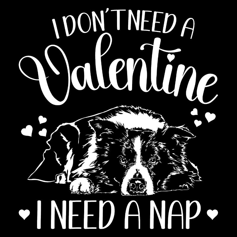 Border Collie Valentinstag Hunde Hund Wilsigns