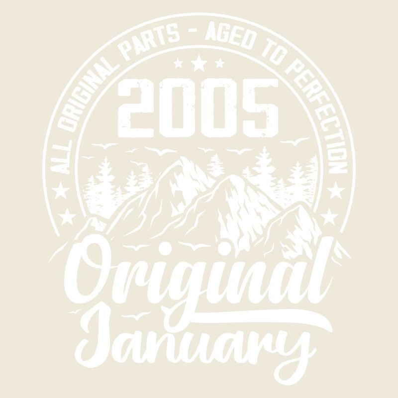 2005 Januar Original 19 Jahre altes Geburtstagsgeschenk