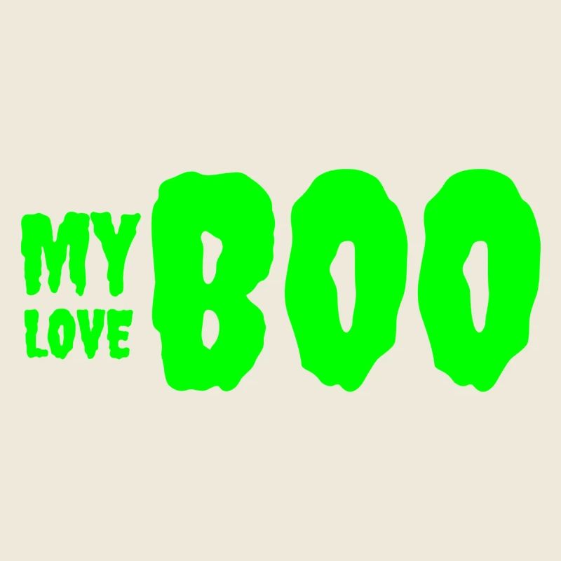 Conception de texte d’anniversaire vert audacieux 'My Love'