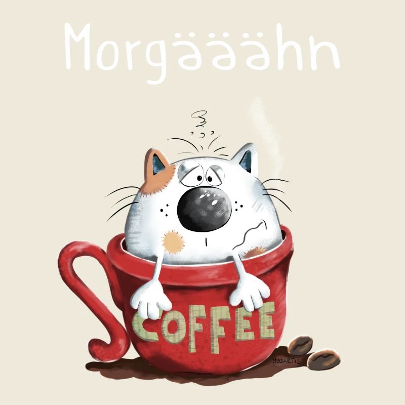Morgähn Kaffee - Katze - Comic